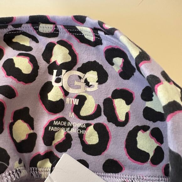 Ugg Lavender Saylor Cheetah Print Leggings Size Medium - Picture 4 of 7